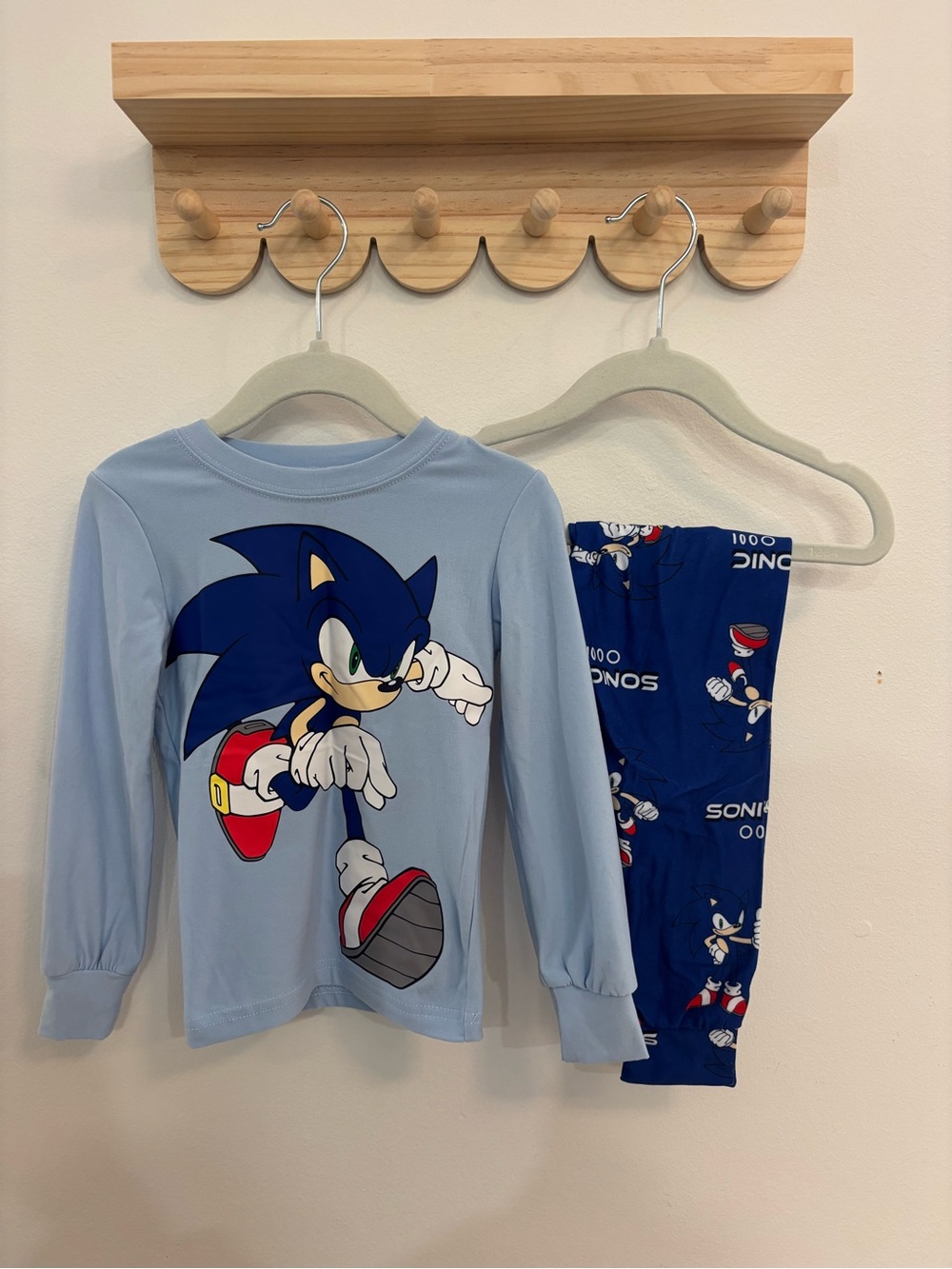 Sonic the Hedgehog Light Blue Kids Pajama Set